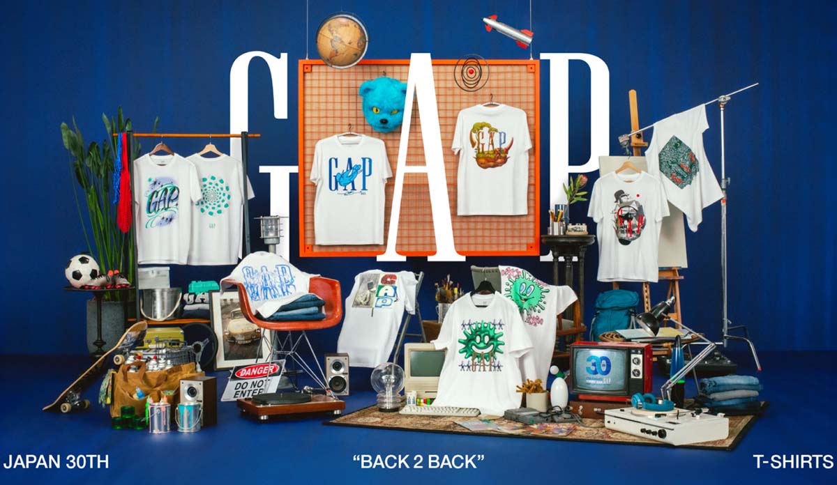 Gap日本上陸30周年】アーティストコラボTシャツは超個性的